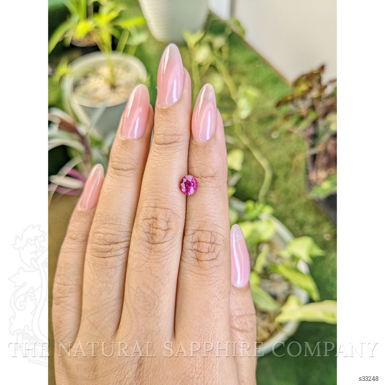 1.19 Ct. Purplish Pink Sapphire from Ceylon (Sri Lanka)