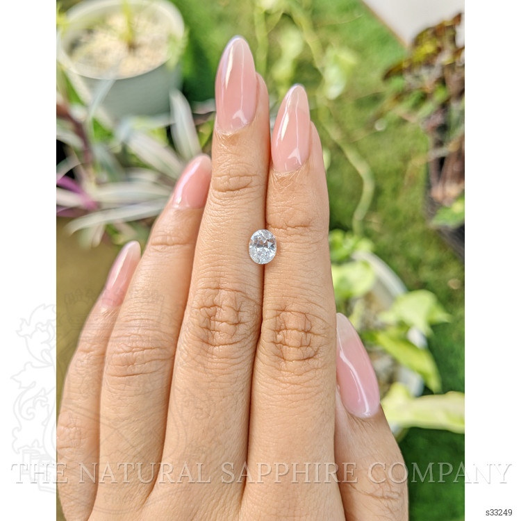 1.28 Ct. White Sapphire from Ceylon (Sri Lanka)