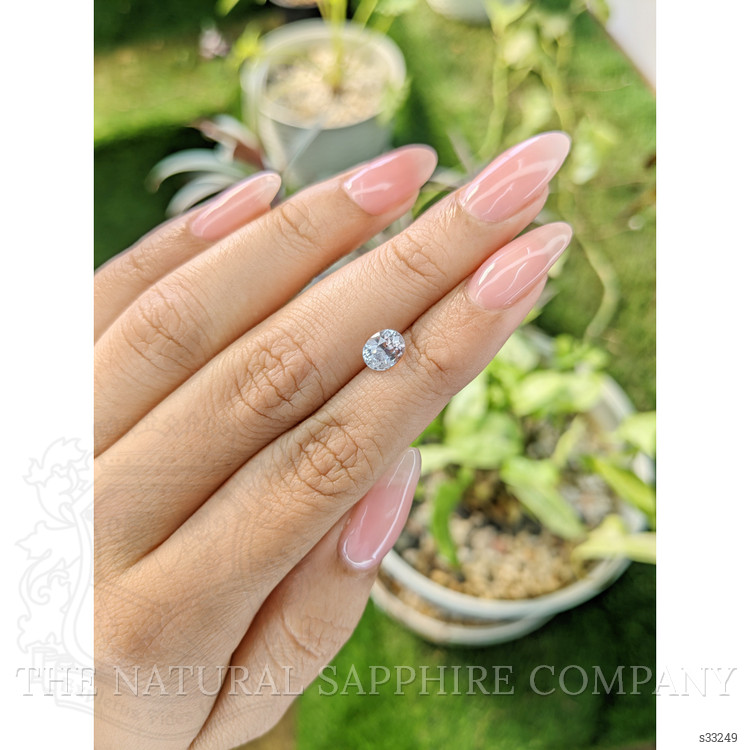 1.28 Ct. White Sapphire from Ceylon (Sri Lanka)