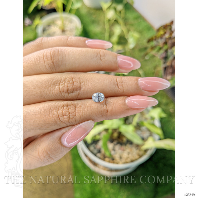 1.28 Ct. White Sapphire from Ceylon (Sri Lanka)