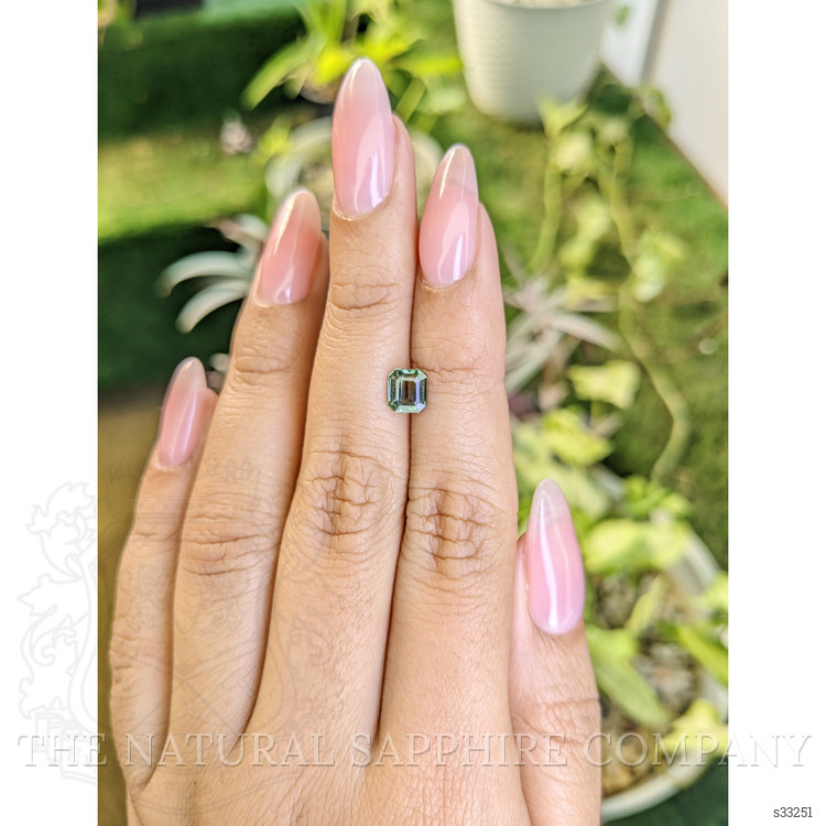 1.10 Ct. Bluish Green Sapphire from Madagascar