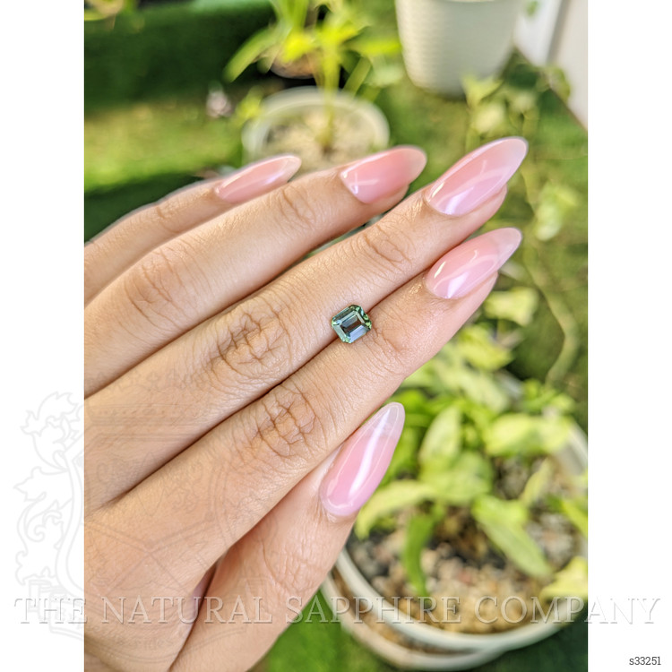 1.10 Ct. Bluish Green Sapphire from Madagascar