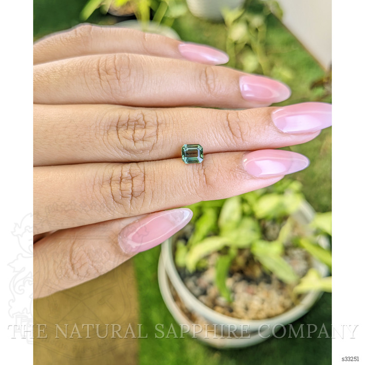 1.10 Ct. Bluish Green Sapphire from Madagascar