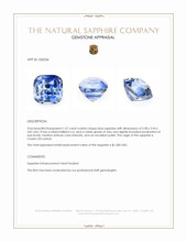 1.57 Ct. Blue Sapphire from Ceylon (Sri Lanka) Appraisal