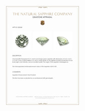 0.51 Ct. Green Sapphire from Madagascar Appraisal