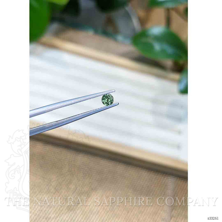 0.37 Ct. Bluish Green Sapphire from Madagascar