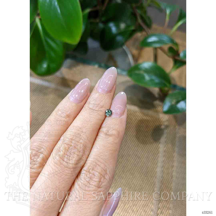 0.37 Ct. Bluish Green Sapphire from Madagascar