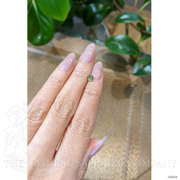 0.62 Ct. Green Sapphire from Madagascar