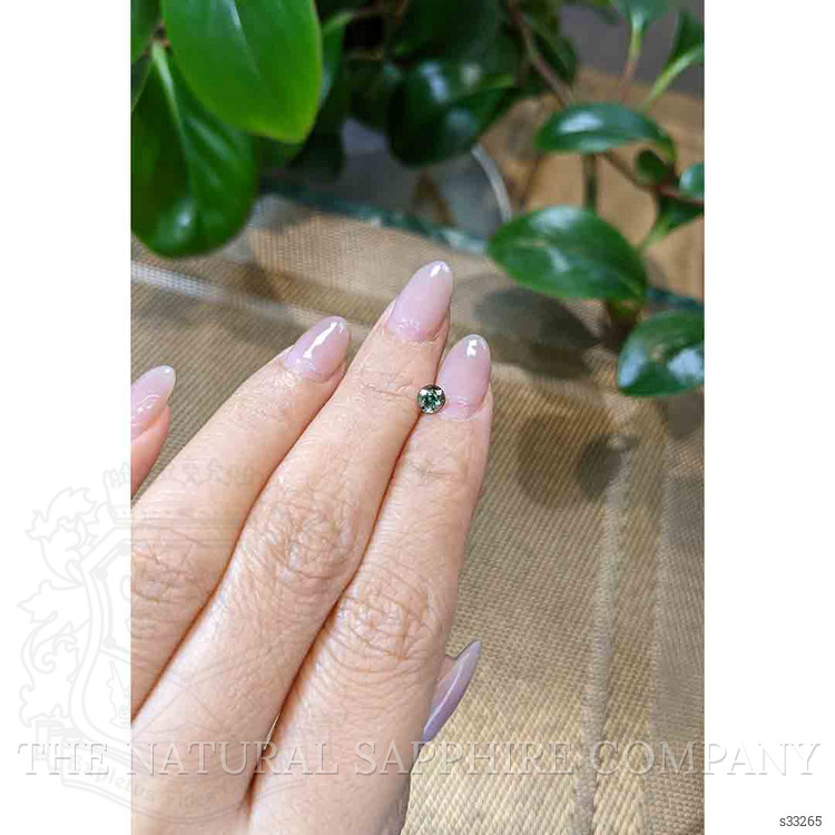 0.54 Ct. Greenish Blue Sapphire from Madagascar