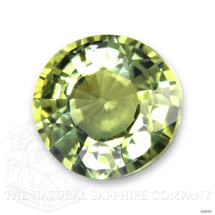 0.66 Ct. Yellowish Green Sapphire from Madagascar