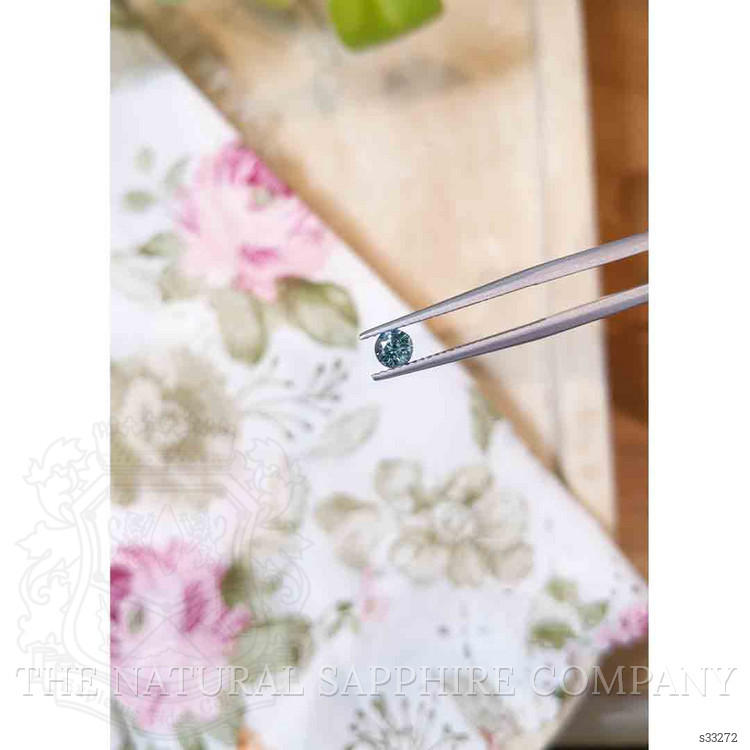 0.52 Ct. Greenish Blue Sapphire from Madagascar