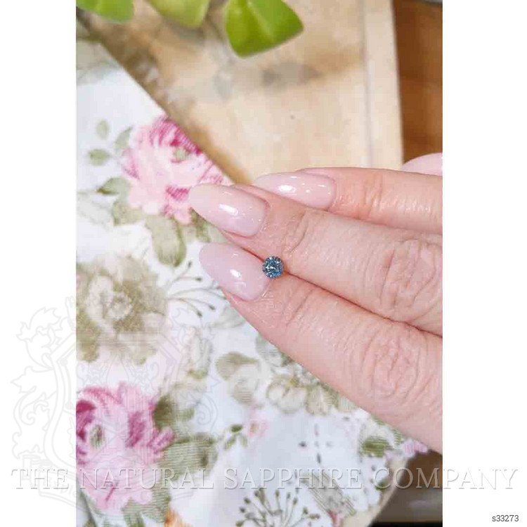 0.64 Ct. Greenish Blue Sapphire from Madagascar