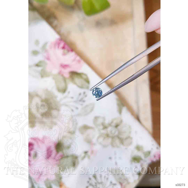 0.64 Ct. Greenish Blue Sapphire from Madagascar