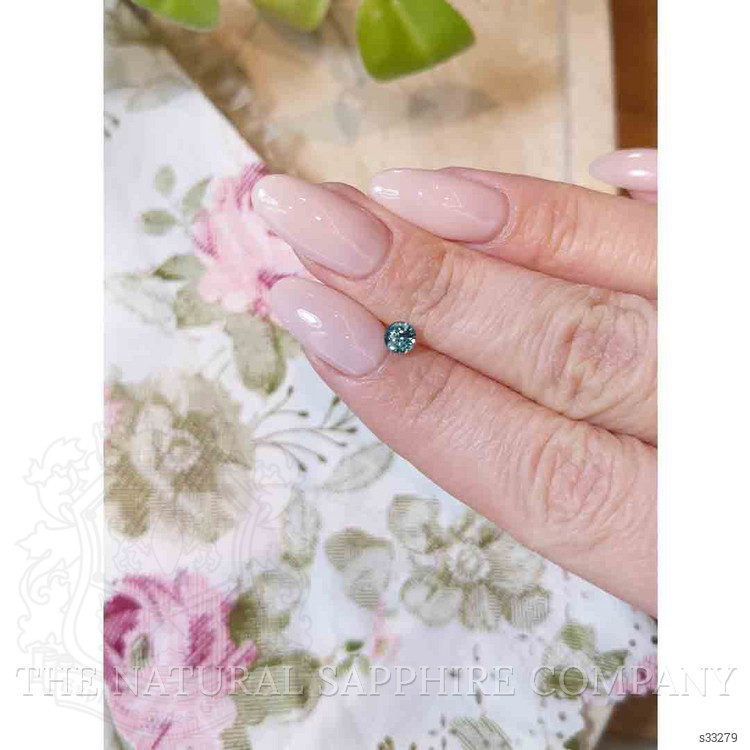 0.56 Ct. Bluish Green Sapphire from Madagascar