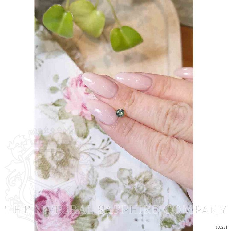 0.51 Ct. Bluish Green Sapphire from Madagascar