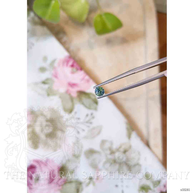 0.51 Ct. Bluish Green Sapphire from Madagascar