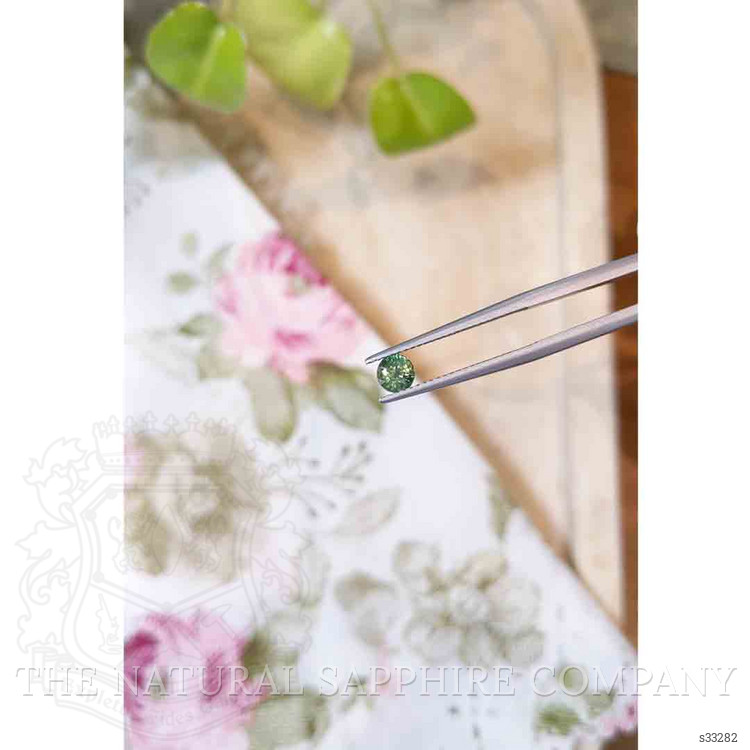 0.60 Ct. Yellowish Green Sapphire from Madagascar