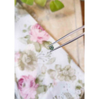 0.40 Ct. Bluish Green Sapphire from Madagascar Life Style