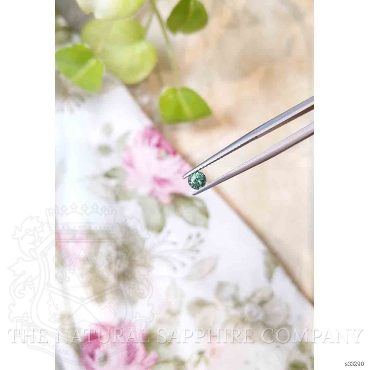 0.46 Ct. Bluish Green Sapphire from Madagascar