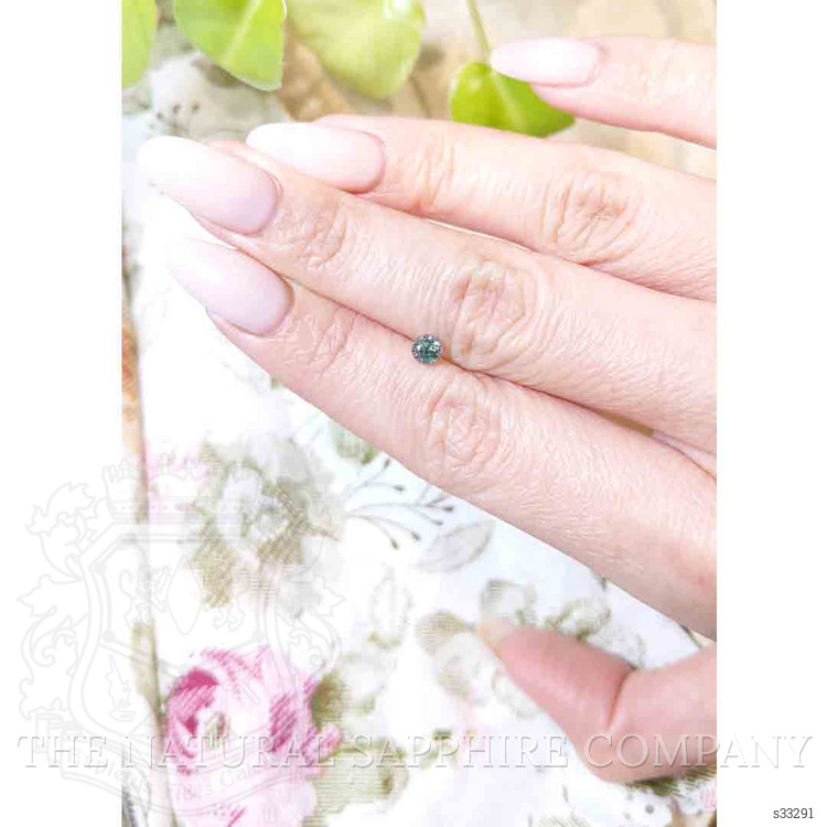 0.57 Ct. Bluish Green Sapphire from Madagascar