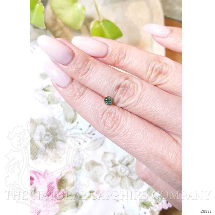 0.62 Ct. Bluish Green Sapphire from Madagascar
