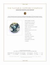 0.50 Ct. Bluish Green Sapphire from Madagascar Scan Report