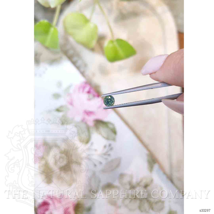 0.47 Ct. Bluish Green Sapphire from Madagascar