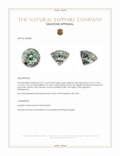 0.37 Ct. Green Sapphire from Madagascar Appraisal