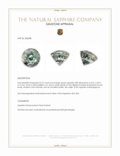 0.37 Ct. Green Sapphire from Madagascar Appraisal