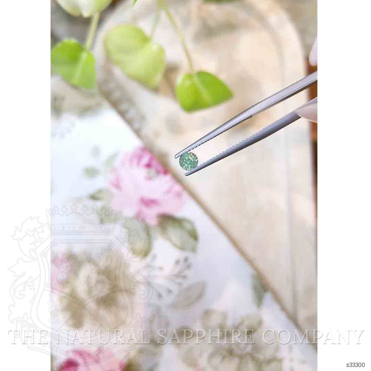 0.37 Ct. Bluish Green Sapphire from Madagascar