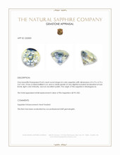 0.65 Ct. Bi Color Sapphire from Madagascar Appraisal