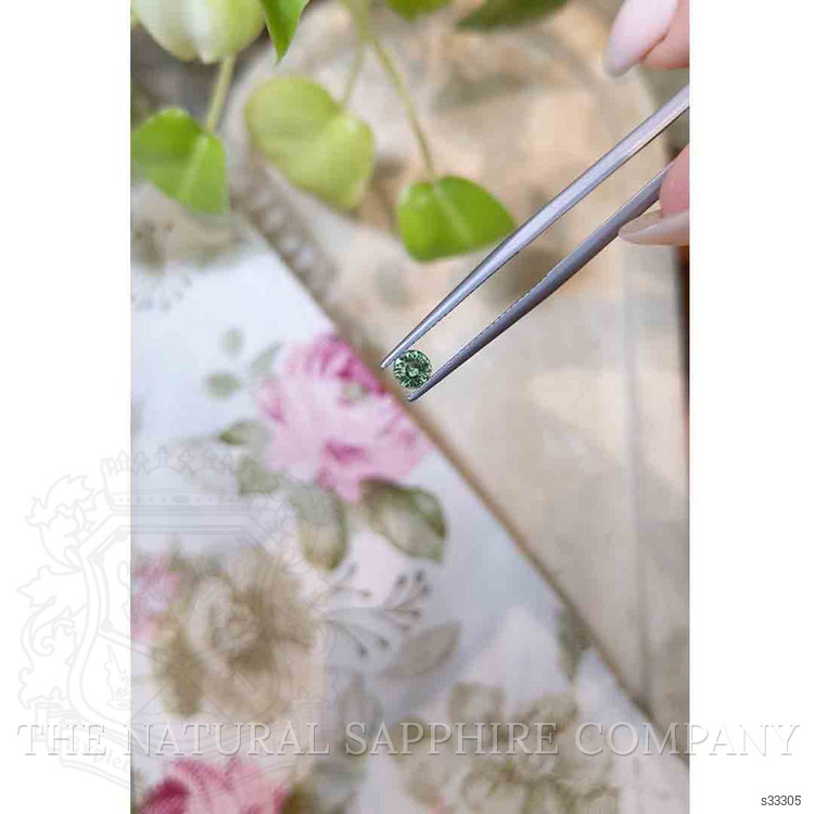 0.49 Ct. Yellowish Green Sapphire from Madagascar