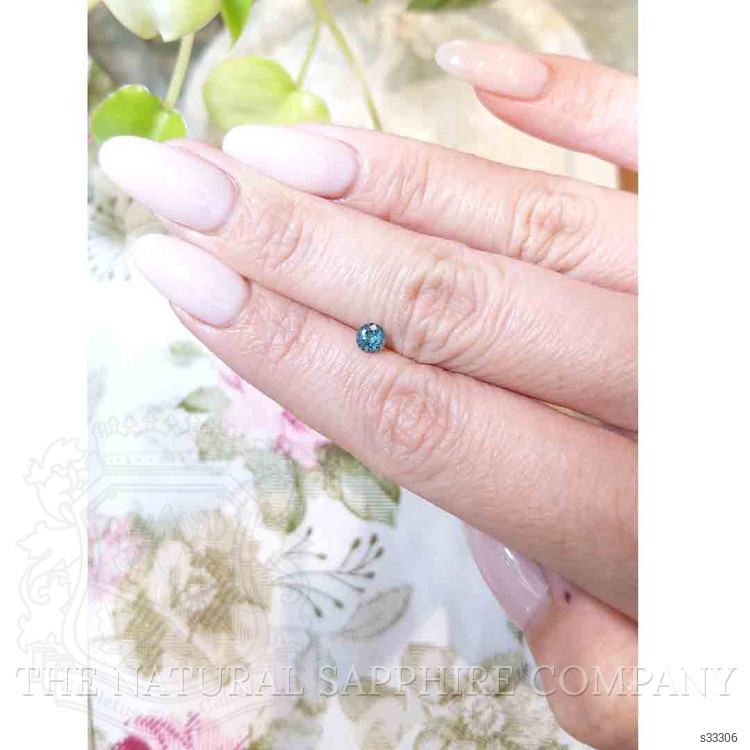 0.47 Ct. Greenish Blue Sapphire from Madagascar