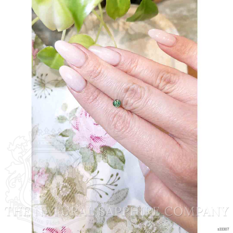 0.59 Ct. Bluish Green Sapphire from Madagascar