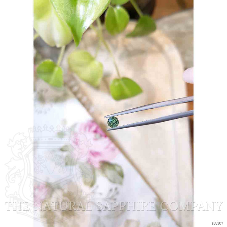 0.59 Ct. Bluish Green Sapphire from Madagascar