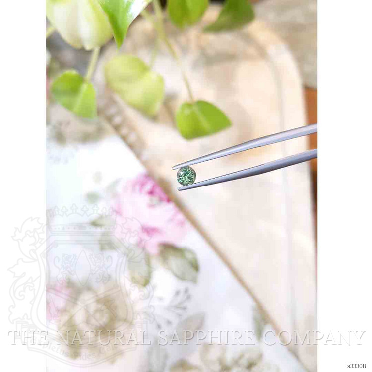 0.54 Ct. Bluish Green Sapphire from Madagascar