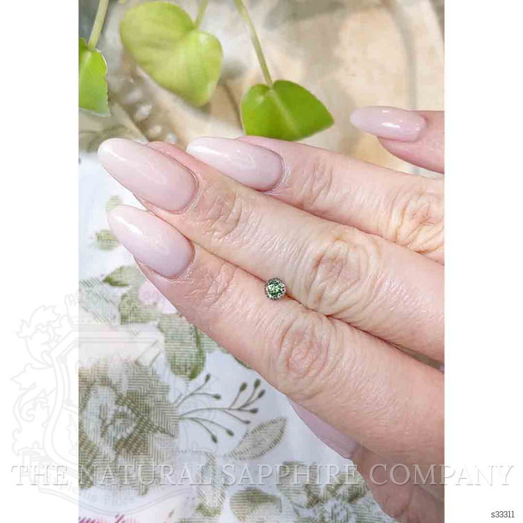 0.42 Ct. Bluish Green Sapphire from Madagascar