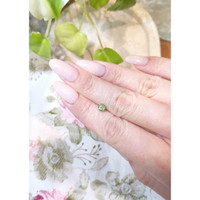 0.70 Ct. Green Sapphire from Madagascar Life Style