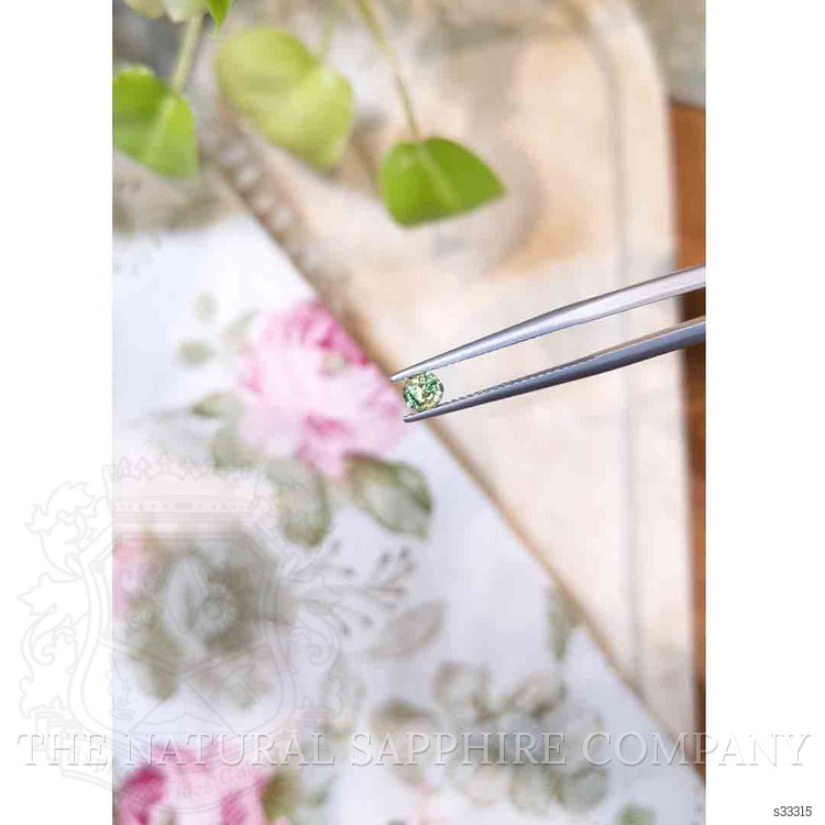0.35 Ct. Yellowish Green Sapphire from Madagascar