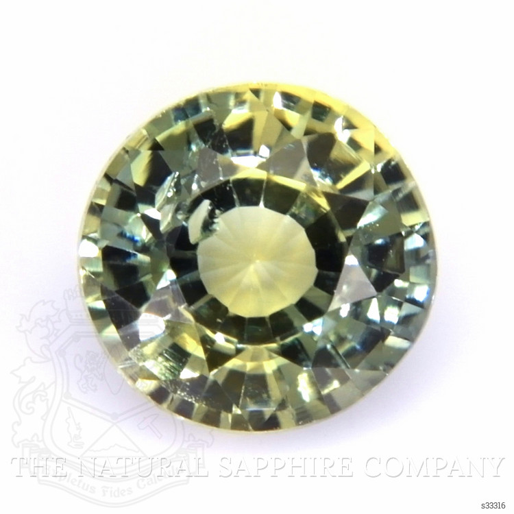 0.62 Ct. Greenish Yellow Sapphire from Madagascar