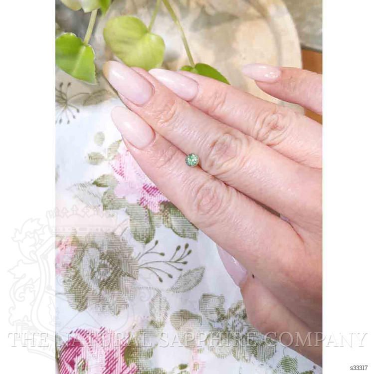 0.68 Ct. Yellowish Green Sapphire from Madagascar