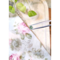 0.52 Ct. Yellowish Green Sapphire from Madagascar Life Style