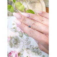 0.30 Ct. Greyish Blue Sapphire from Madagascar Life Style