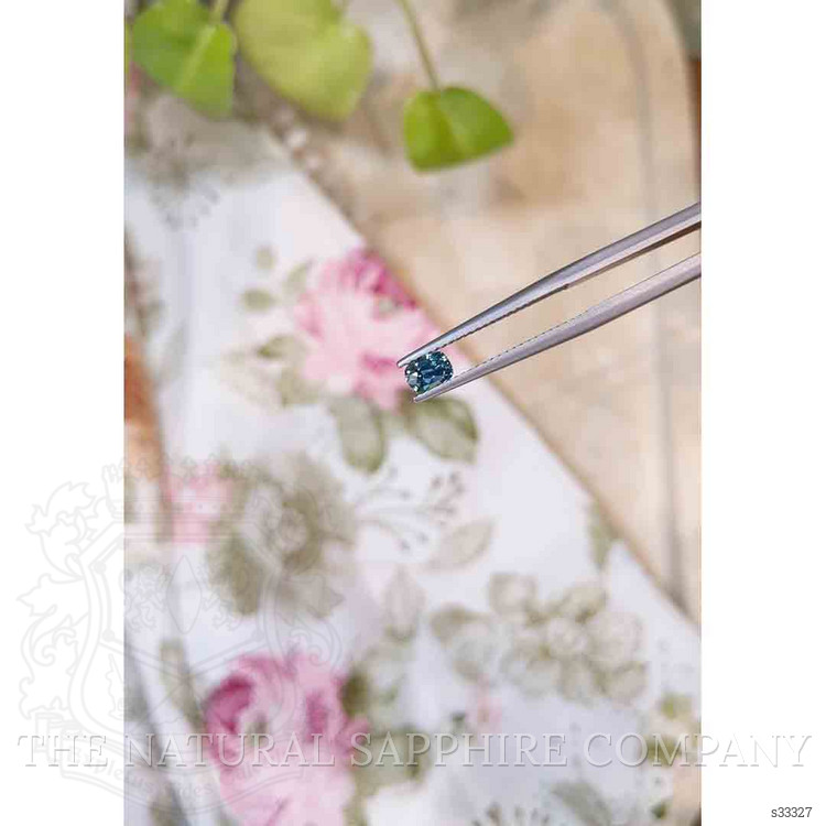 0.56 Ct. Greenish Blue Sapphire from Madagascar