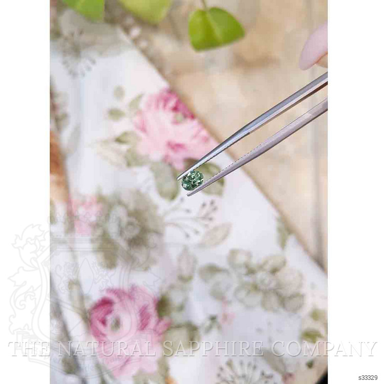 0.57 Ct. Bluish Green Sapphire from Madagascar