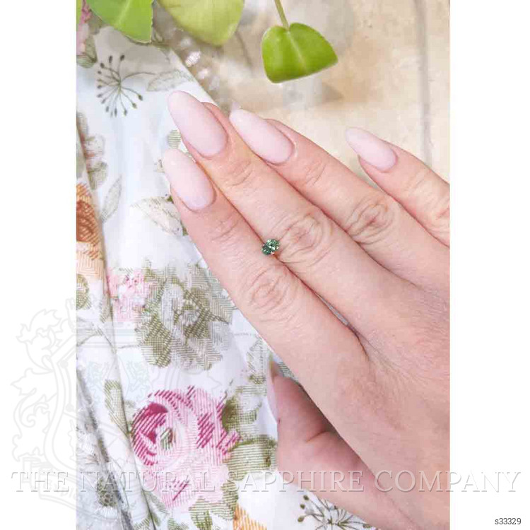 0.57 Ct. Bluish Green Sapphire from Madagascar