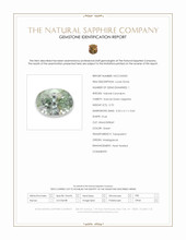 0.70 Ct. Green Sapphire from Madagascar Scan Report