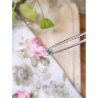 0.70 Ct. Green Sapphire from Madagascar Life Style