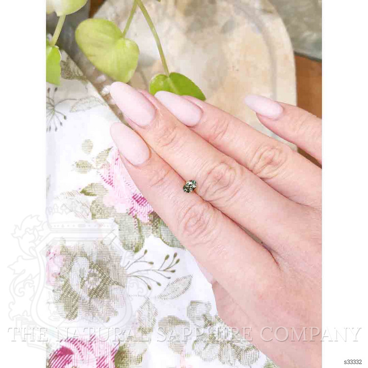 0.63 Ct. Bluish Green Sapphire from Madagascar