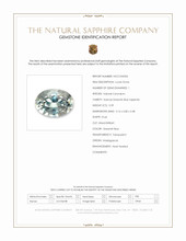 0.39 Ct. Greenish Blue Sapphire from Madagascar Scan Report